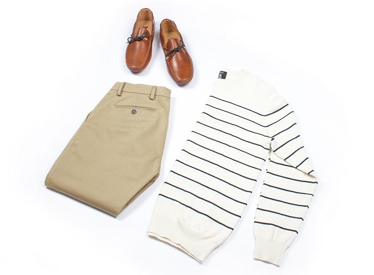 comment porter chino beige