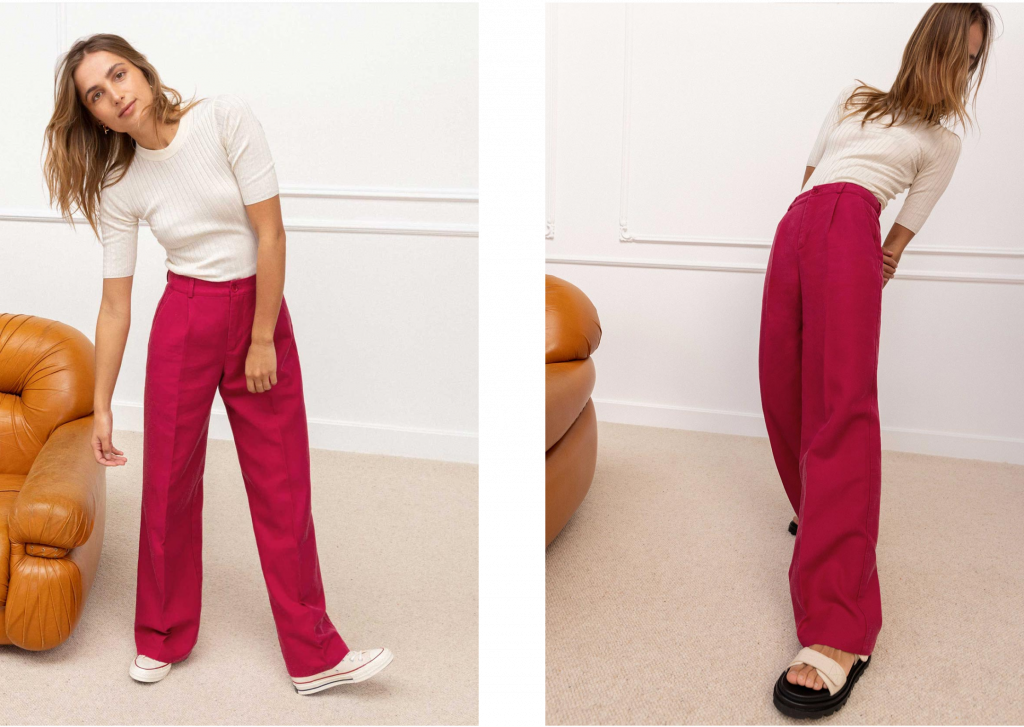 Comment porter un pantalon fuchsia après 40 ans (2 tenues et looks